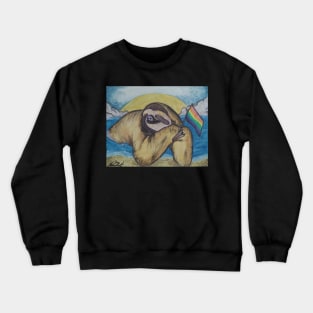 LGBT Sloth Painting Crewneck Sweatshirt